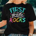 First Grade Rocks 1St Grade Back To School Teacher Student Women T-shirt Gifts for Her
