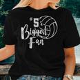 Five 5'S Biggest Fan Volleyball Mom Volleyball Dad Women T-shirt Gifts for Her