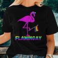 Flamingo Gay Pride Lgbt Homosexual Pink Exotic Bird Gender Women T-shirt Gifts for Her