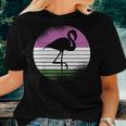 Flamingo Lgbt-Q Retro Vintage Bird Gender-Queer Pride Ally Pride Month s Women T-shirt Gifts for Her