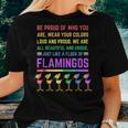 Flamingo Lgbtq Lover Fun Rainbow Gay Lesbian Pride Women T-shirt Gifts for Her