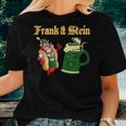 Frank & Stein German Beer Drinking Bavarian Oktoberfest Women T-shirt Gifts for Her
