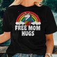 Free Mom Hugs Gay Pride Parade Rainbow Flag Unicorn Women T-shirt Gifts for Her