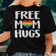 Free Mom Hugs Heart Rainbow Flag Lgbt Pride Month Women T-shirt Gifts for Her
