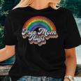 Free Mom Hugs Rainbow Heart Lgbt Flag Lgbt Pride Month Women T-shirt Gifts for Her