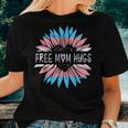 Free Mom Hugs Transgender Pride Lgbt Daisy Flower Hippie Women T-shirt Gifts for Her