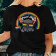French Bulldog Frenchie Lgbtq Gay Pride Ally Rainbow Flag Women T-shirt Gifts for Her