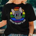French Bulldog Gay Rainbow Flag Sunset Lgbt Pride Women T-shirt Gifts for Her