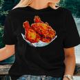 Fried Chicken Chicken Wings Fast Food Lover Women T-shirt Gifts for Her