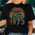 Funny 50 Years Old August 1973 Vintage Retro 50Th Birthday Women T-shirt Gifts for Her