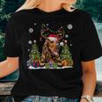 Cocker Spaniel Santa Hat Ugly Christmas Sweater Women T-shirt Gifts for Her