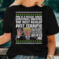 Donald Trump Ugly Christmas Sweater Parody Speech Women T-shirt Gifts for Her