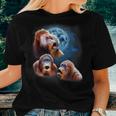 Orangutan Orangutans Howling At The Moon Women T-shirt Gifts for Her