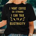 Funny Sarcastic Coffee Quote Java Personality Humor Joke Fun Women Crewneck Short T-shirt Gifts for Her
