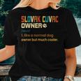 Slovak Cuvac Vintage Retro Dog Mom Dad Women T-shirt Gifts for Her