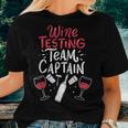 Wine Tasting Team Wine Tasting Team Captain Women T-shirt Gifts for Her