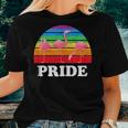 Gay Pride Flamingo Flock Retro Lgbtq Rainbow Women T-shirt Crewneck Gifts for Her