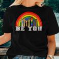 Be You Gay Pride Lgbt Ally Rainbow Vintage Pride Lgbtq Women T-shirt Gifts for Her