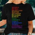 Gay Pride Science Is Real Black Lives Matter Rights Women T-shirt Gifts for Her