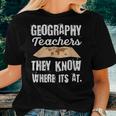 For A Geography Teacher Cartography Women T-shirt Gifts for Her