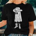 Ghost Pocket Cowboy Cowgirl Halloween Costume Ghoul Spirit Women T-shirt Gifts for Her