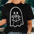 Ghost Reading Book Pocket Halloween Costume Bookworm Teacher For Teacher Women T-shirt Gifts for Her