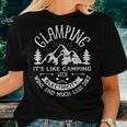 Glamping DefinitionGlamper Wine Camping Women T-shirt Gifts for Her