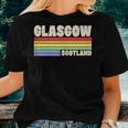 Glasgow Scotland United Kingdom Rainbow Gay Pride Merch Women T-shirt Gifts for Her