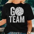 Go Team Volleyball Player Team Coach Mom Dad Family Women T-shirt Gifts for Her