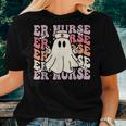 Groovy Emergency Room Nurse Halloween Costume Er Nurse Women T-shirt Gifts for Her
