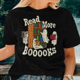 Groovy Halloween Read More Books Cute Boo Student Teacher Women T-shirt Gifts for Her