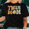 Groovy Twin Mama For New Mom Of Twins Women T-shirt Gifts for Her