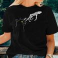 Halloween Black Cat Costume Skeleton Hand Boop Women T-shirt Gifts for Her