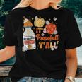 Halloween Icu Nurse Its Propofall Y'all Crna Icu Fall Autumn Women T-shirt Gifts for Her