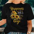 Happiness Is Being A Gigi Sunflower Lovers Grandma Women T-shirt Gifts for Her