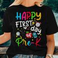 Happy First Day Of Pre-K Teacher Students Back To School Women T-shirt Gifts for Her