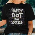 Happy International Dot Day 2023 September 15Th Polka Groovy Women T-shirt Gifts for Her