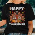 Happy Thanksgiving Sloth Turkey Autumn Sloth Lover For Turkey Lovers Women T-shirt Crewneck Gifts for Her