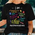 Heart To Care Paraprofessional Teachers Paraeducator Women T-shirt Gifts for Her