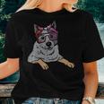 Heeler Australian Cattle Dog Lgbt Lesbian Flag Gay Pride Women T-shirt Gifts for Her