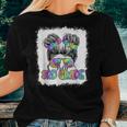 Hello 3Rd Grade Messy Bun Girls Tie Dye Cute Back To School 3Rd Grade Women T-shirt Gifts for Her