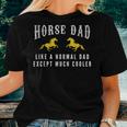 Horse Dad Horse Rider Fathers Day Birthday For Dad Women T-shirt Crewneck Gifts for Her