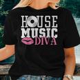 House Music Diva - Dj Edm Rave Music Festival Women T-shirt Short Sleeve Graphic Gifts for Her