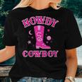 Howdy Rodeo Hot Pink Wild Western Yeehaw Cowgirl Country Women T-shirt Gifts for Her
