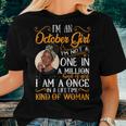 I'm An October Girl Black Libra Birthday Women T-shirt Gifts for Her