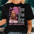 I'm The Storm Black Pink Ribbon Breast Cancer Survivor Women T-shirt Gifts for Her