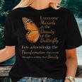 Inspirational Butterfly Transformation Quote Women T-shirt Gifts for Her