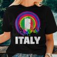 Italy Lgbt Gay Pride Rainbow Flag Women T-shirt Gifts for Her