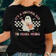 It's A Bootiful Day To Make Music Teacher Musician Halloween Women T-shirt Gifts for Her