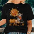 It's Fall Y'all Maine Coon Cat Halloween Thanksgiving Halloween Women T-shirt Gifts for Her